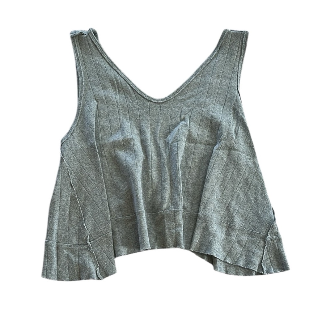 Free People Gray Sleeveless Women's Tank Top